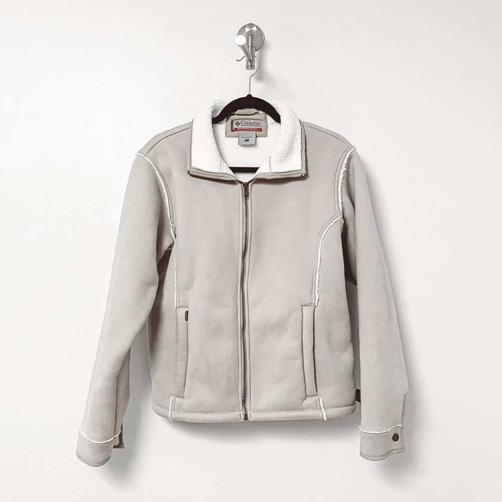 Columbia Vintage Fleece Lined MTN Transit Convert Snow Coat Brown LARGE